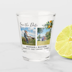 Copo De Shot Vários intervalos de fotos salvam a data