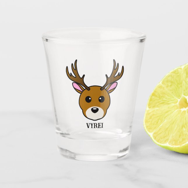 Copo De Shot Veado de Cartoon Bonito (Frente)