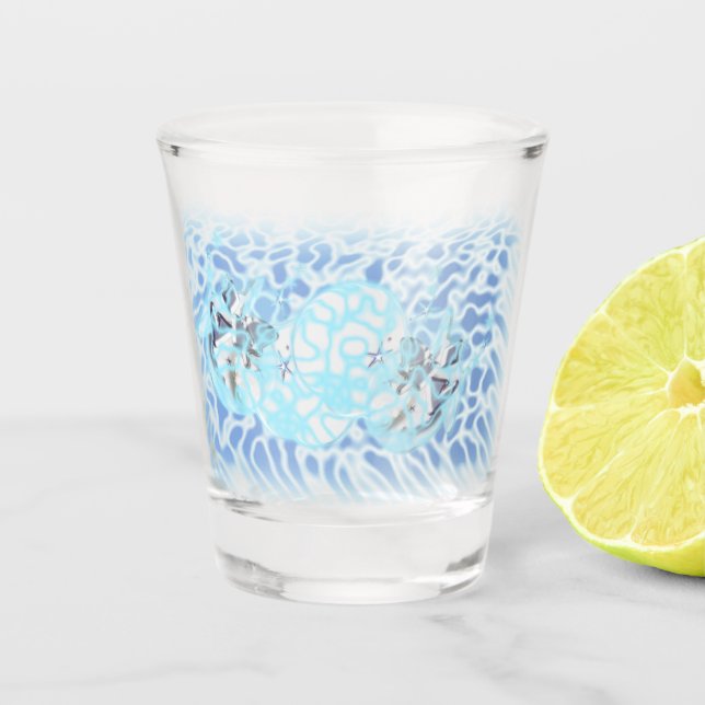 Copo De Shot Vento de Vidro Frio (Frente)