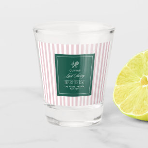 Copo De Shot Verde rosa Tênis Despedida de solteira elegante mo