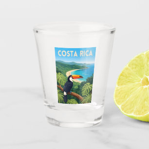 Copo De Shot Viagem Antiga Costa Rica Natureza Praia Retro