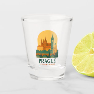 Copo De Shot Viagem Retro Praga República Tcheca Vintage