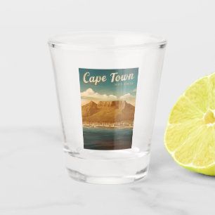 Copo De Shot Viagens vintage Cidade do Cabo África do Sul — Cen