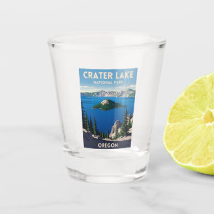 Copo De Shot Viagens vintage Crater Lake National Park Oregon