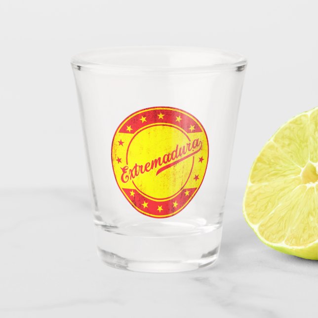 Copo De Shot Viajante global - Extremadura, Espanha (Frente)