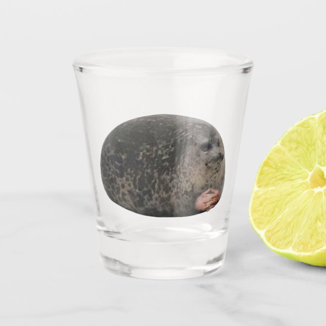 Copo De Shot Vidro A Jorrar Memória Da Foca (Frente)