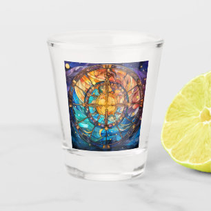Copo De Shot Vidro Atirado Celestial