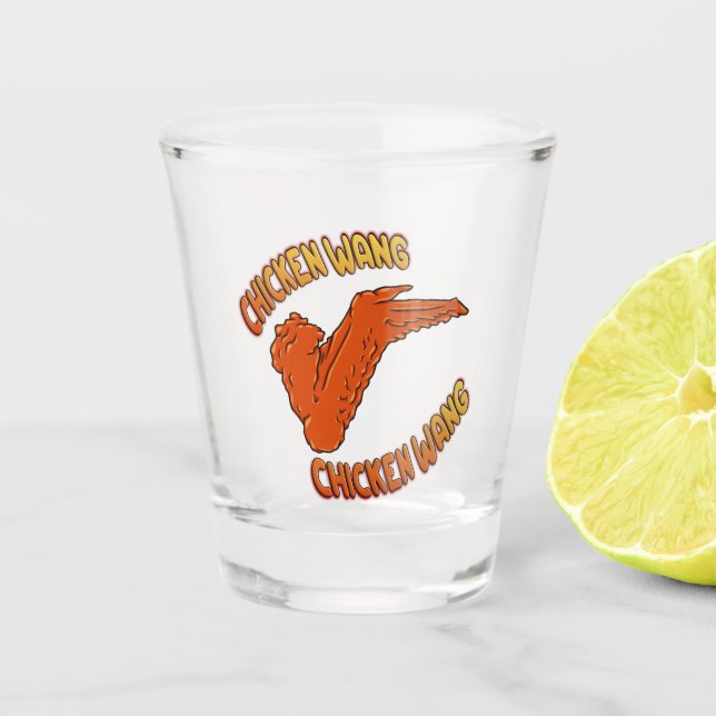 Copo De Shot Vidro-Atirador de Galinha (Frente)