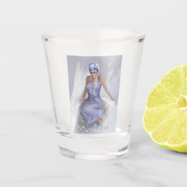 Copo De Shot Vidro Da Chama De Inverno