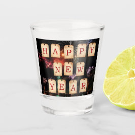 Copo De Shot Vidro De Atirado De Ano Novo