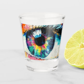 Copo De Shot Vidro De Atirador De Olhos Psicodélicos