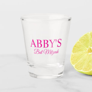Copo De Shot Vidro de Atiramento Personalizado do Bat Mitzvah