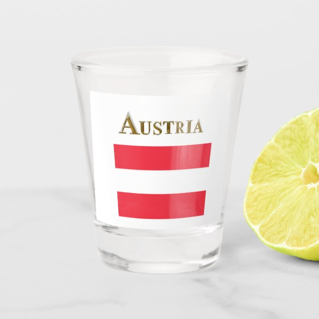 COPO DE SHOT VIDRO DE ATITUDE NA ÁUSTRIA  (Frente)
