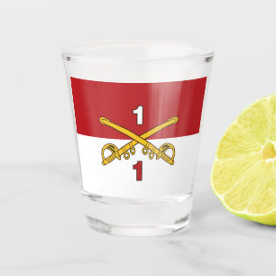 Copo De Shot Vidro de Captura de Cavalaria Vermelha e Branca Gu
