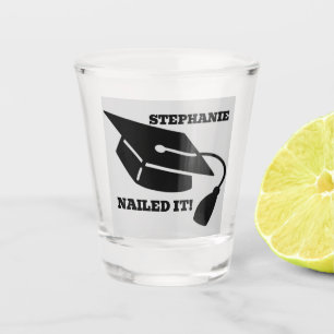Copo De Shot Vidro de Captura Personalizada para Graduação