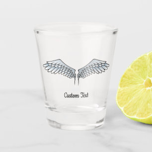 Copo De Shot Vidro De cinza Azul