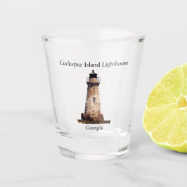 Copo De Shot Vidro de cobertura de farol da ilha Cockspur
