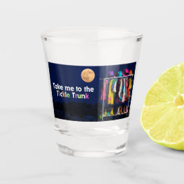 Copo De Shot Vidro de Disco com Tronco