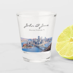 Copo De Shot Vidro de Dispararia Personalizado em Pittsburgh Sk