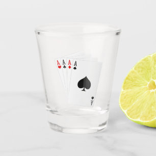 Copo De Shot Vidro de Disparo de Quatro Aces