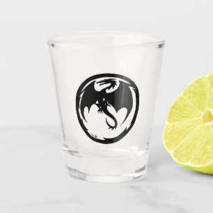 Copo De Shot Vidro de Dragão Negro