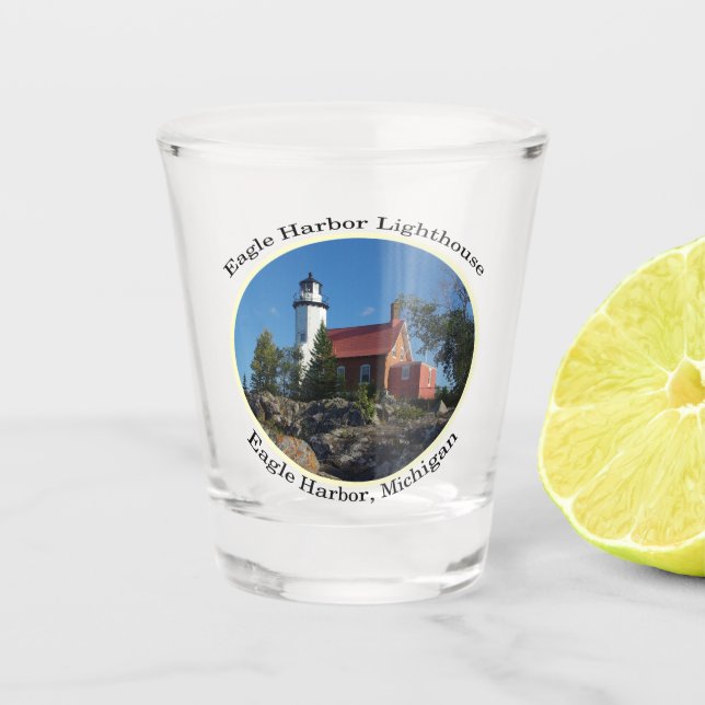 Copo De Shot Vidro de espingarda de Eagle Harbor (Frente)
