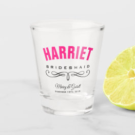 COPO DE SHOT VIDRO DE FESTA DE CASAMENTO BRIDESMAID