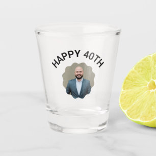 Copo De Shot Vidro de Fotografia de TEXTO PERSONALIZADO para an