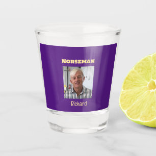 Copo De Shot Vidro de Fotografia Personalizada Norseman Roxo e