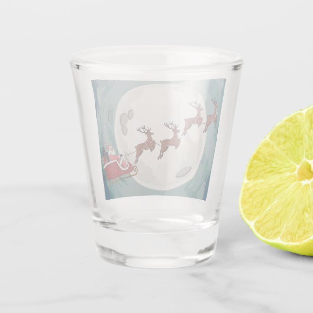 Copo De Shot Vidro de Natal (Verso)