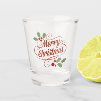 Copo De Shot Vidro de natal alegre