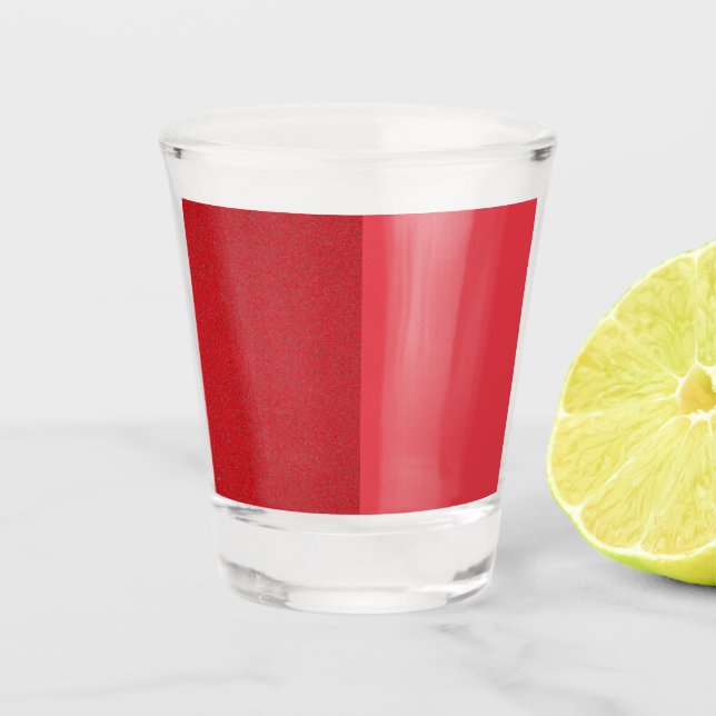 Copo De Shot Vidro De Shot De Sublimação De Dois Tons Vermelho  (Frente)