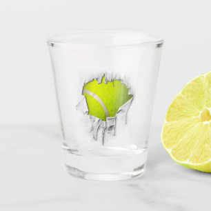 Copo De Shot Vidro de Tênis rasgado