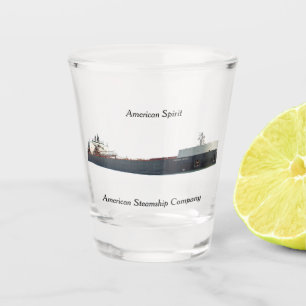 Copo De Shot Vidro de tiro americano do espírito