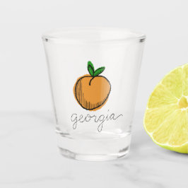 Copo De Shot Vidro de tiro de Georgia Peach souvenir