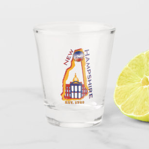 Copo De Shot Vidro de tiro de New Hampshire