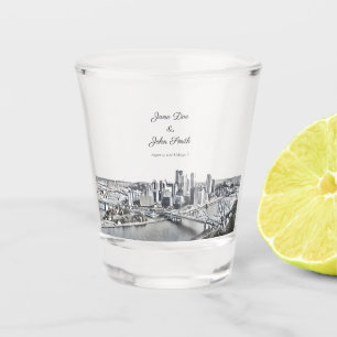 Copo De Shot Vidro de Tiro de Pittsburgh Personalizado