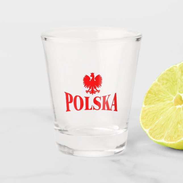 Copo De Shot Vidro de tiro de Polska (Frente)