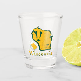 Copo De Shot Vidro de tiro de Wisconsin