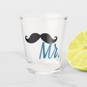 Copo De Shot Vidro de tiro do Sr. Bigode