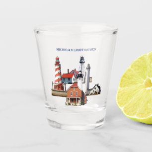 Copo De Shot Vidro de tiro dos faróis de Michigan