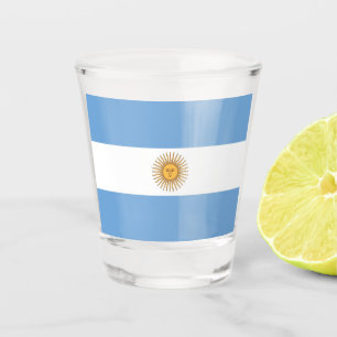 Copo De Shot Vidro de tiro patriótico com a bandeira de