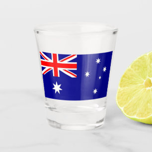 Copo De Shot Vidro de tiro patriótico com a bandeira de
