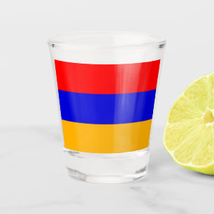 Copo De Shot Vidro de tiro patriótico com a bandeira de Armén