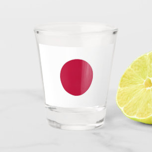 Copo De Shot Vidro de tiro patriótico com a bandeira de Japão