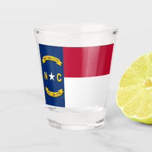 Copo De Shot Vidro de tiro patriótico com a bandeira de North