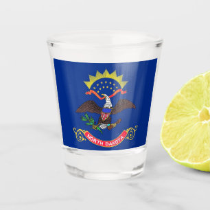 Copo De Shot Vidro de tiro patriótico com a bandeira de North