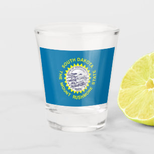 Copo De Shot Vidro de tiro patriótico com a bandeira de South