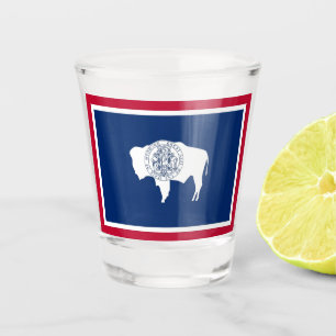 Copo De Shot Vidro de tiro patriótico com a bandeira do estado