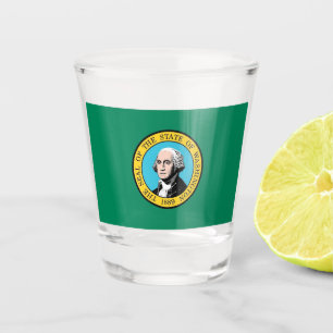 Copo De Shot Vidro de tiro patriótico com a bandeira do estado